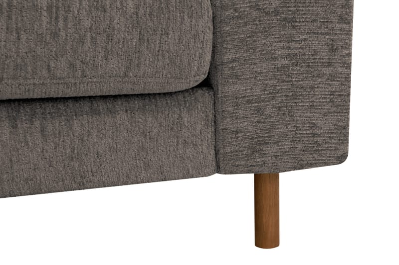 Scandi Djup 4-sits Soffa med Schäslong Vänster i Chenille - Grå - Möbler - Vardagsrum - Soffor - Divansoffa & schäslong