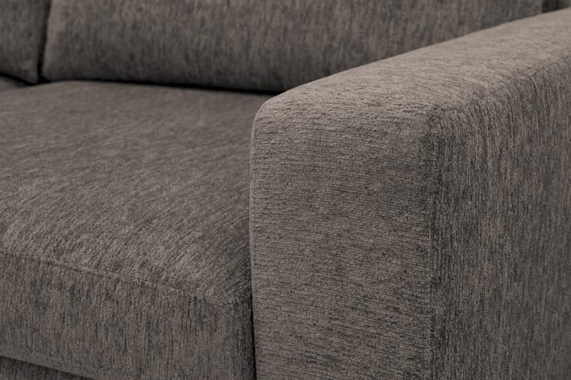 Scandi Djup 4-sits Soffa med Schäslong Vänster i Chenille - Grå - Möbler - Vardagsrum - Soffor - Divansoffa & schäslong