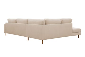 Scandi Djup 4-sits Soffa med Schäslong Vänster i Manchester - Beige - Möbler - Vardagsrum - Soffor - Divansoffa & schäslong