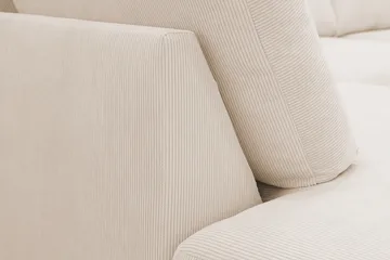 Scandi Djup 4-sits Soffa med Schäslong Vänster i Manchester - Beige - Möbler - Vardagsrum - Soffor - Divansoffa & schäslong