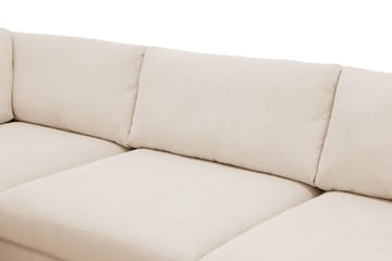 Scandi Djup 4-sits Soffa med Schäslong Vänster i Manchester - Beige - Möbler - Vardagsrum - Soffor - Divansoffa & schäslong