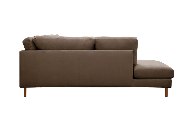 Scandi Djup 4-sits Soffa med Schäslong Vänster i Manchester - Brun - Möbler - Vardagsrum - Soffor - Divansoffa & schäslong
