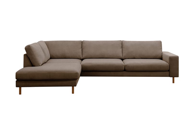 Scandi Djup 4-sits Soffa med Schäslong Vänster i Manchester, Brun