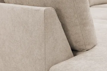 Scandi Djup 4-sits Soffa med Schäslong Vänster i Tyg - Beige - Möbler - Vardagsrum - Soffor - Divansoffa & schäslong