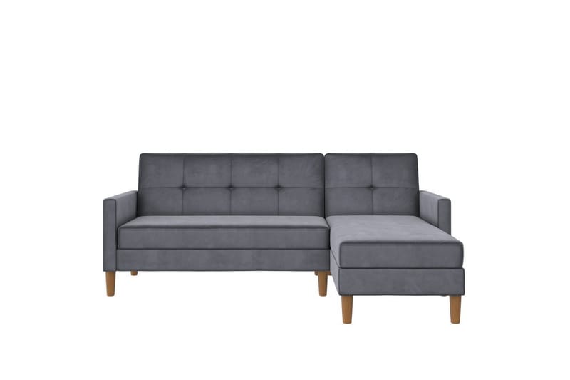 Schäslong Lilly Antracit, Sammet - Antracit, Sammet - Möbler - Vardagsrum - Soffor - Divansoffa & schäslong