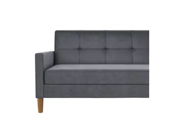 Schäslong Lilly Antracit, Sammet - Antracit, Sammet - Möbler - Vardagsrum - Soffor - Divansoffa & schäslong