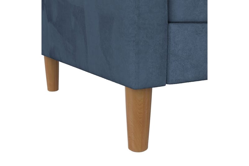 Schäslong Lilly Blå, Sammet - Blå, Sammet - Möbler - Vardagsrum - Soffor - Divansoffa & schäslong