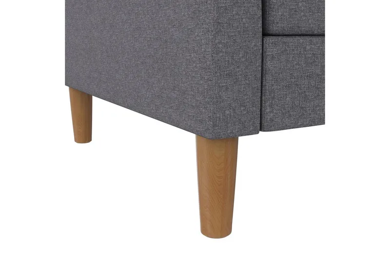 Schäslong Lilly Ljusgrå, Linne - Ljusgrå, Linne - Möbler - Vardagsrum - Soffor - Divansoffa & schäslong