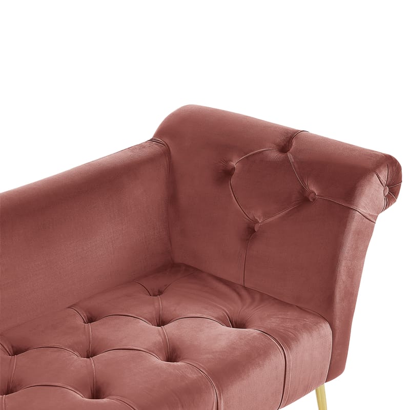 Schäslong Nantilly - Rosa - Möbler - Vardagsrum - Fåtöljer - Schäslongfåtöljer & divanfåtöljer