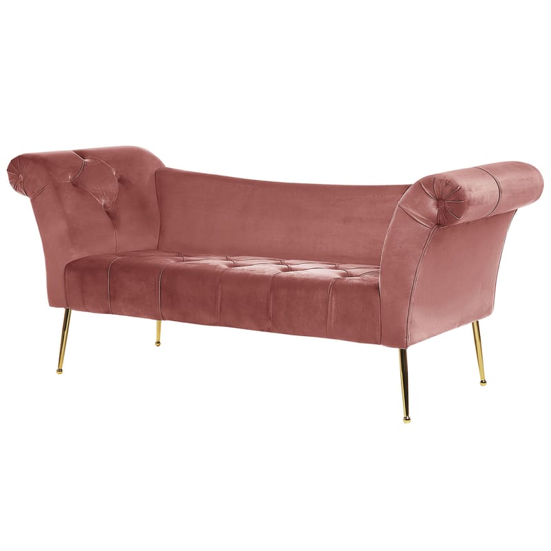 Schäslong Nantilly - Rosa - Möbler - Vardagsrum - Fåtöljer - Schäslongfåtöljer & divanfåtöljer
