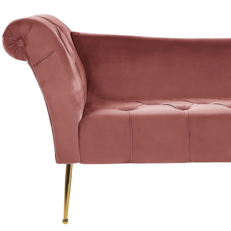 Schäslong Nantilly - Rosa - Möbler - Vardagsrum - Fåtöljer - Schäslongfåtöljer & divanfåtöljer