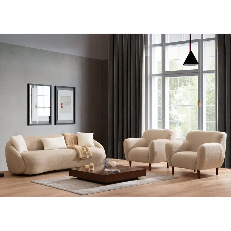 Scone 3-sits Soffa - Beige - Möbler - Vardagsrum - Soffor - 3-sits soffor