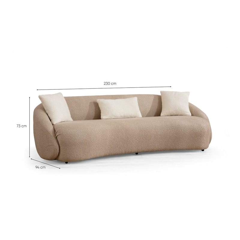 Scone 3-sits Soffa - Beige - Möbler - Vardagsrum - Soffor - 3-sits soffor