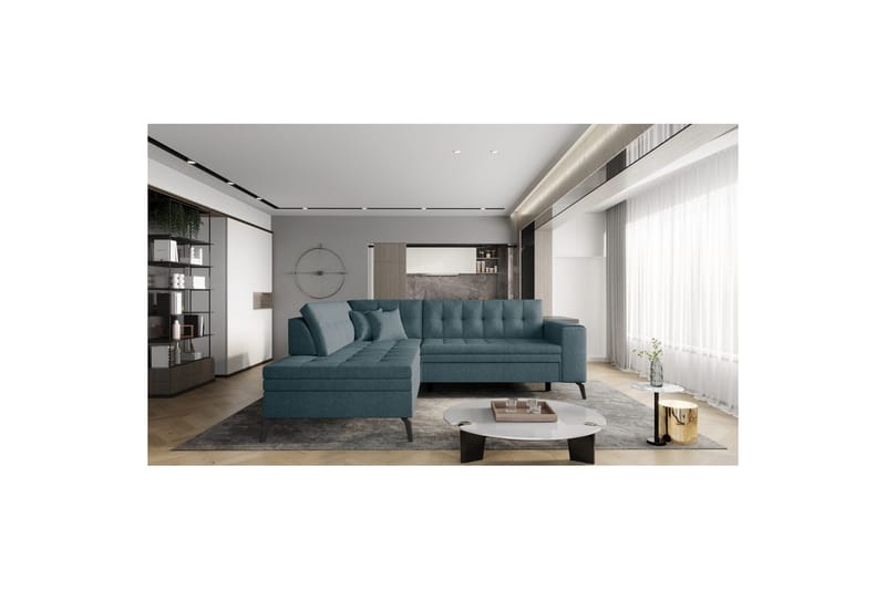 Sektion Eltap Lanvin 260x210x93 cm - Borneo 38, Grön, Vänster - Möbler - Vardagsrum - Soffor - Divansoffa & schäslong