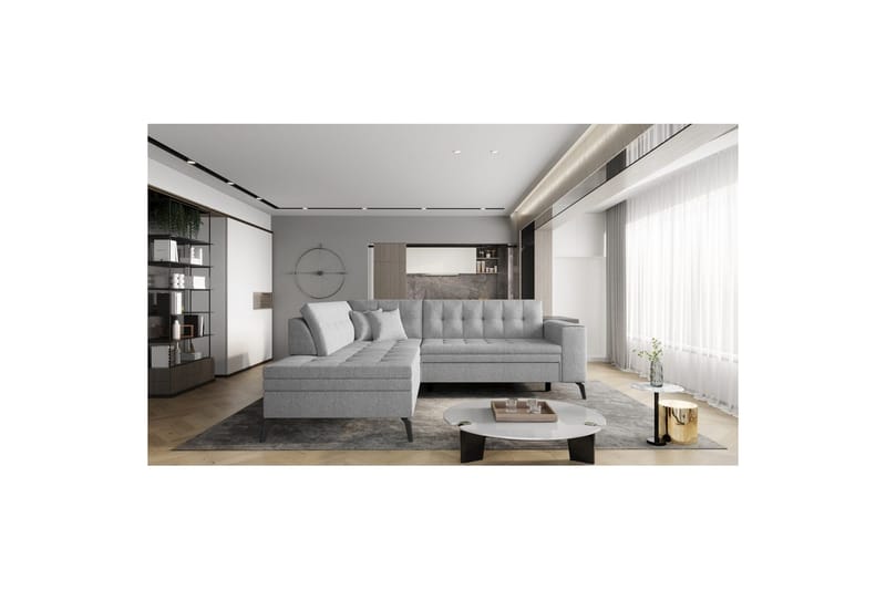 Sektion Eltap Lanvin 260x210x93 cm - Borneo 4, Grå, Vänster - Möbler - Vardagsrum - Soffor - Divansoffa & schäslong