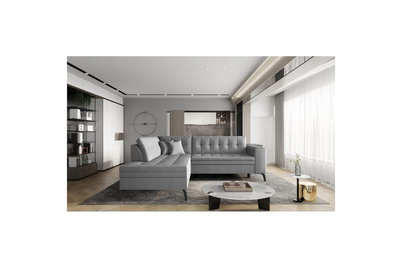 Sektion Eltap Lanvin 260x210x93 cm - Flores 4, Ljusgrå, Vänster - Möbler - Vardagsrum - Soffor - Divansoffa & schäslong