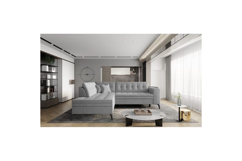 Sektion Eltap Lanvin 260x210x93 cm - Nube 3, Ljusgrå, Vänster - Möbler - Vardagsrum - Soffor - Divansoffa & schäslong