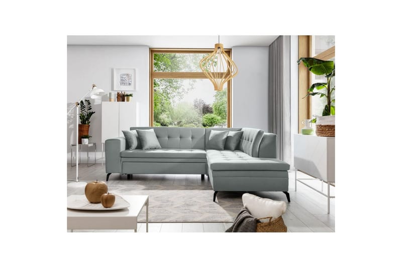 Sektion Eltap Lanvin 260x210x93 cm - Savoi 100, Grå, Höger - Möbler - Vardagsrum - Soffor - Skinnsoffor