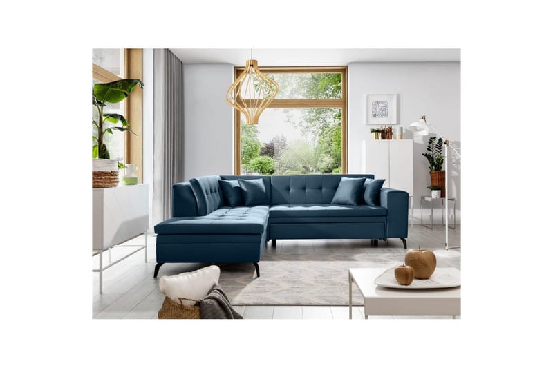 Sektion Eltap Lanvin 260x210x93 cm - Savoi 40, Blå, Vänster - Möbler - Vardagsrum - Soffor - Skinnsoffor