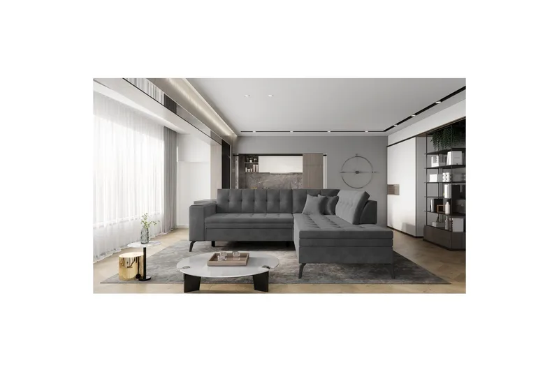 Sektion Eltap Lanvin 260x210x93 cm - Sola 6, Höger - Möbler - Vardagsrum - Soffor - Divansoffa & schäslong