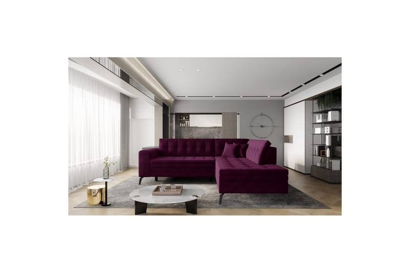 Sektion Eltap Lanvin 260x210x93 cm - Velvetmat 25, Höger - Möbler - Vardagsrum - Soffor - Divansoffa & schäslong
