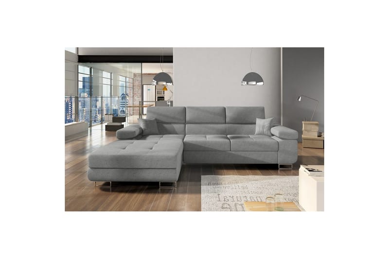 Sektionssoffa Eltap Armando 289x85x203 cm - Gusto 88, Grå, Vänster - Möbler - Vardagsrum - Soffor - Divansoffa & schäslong