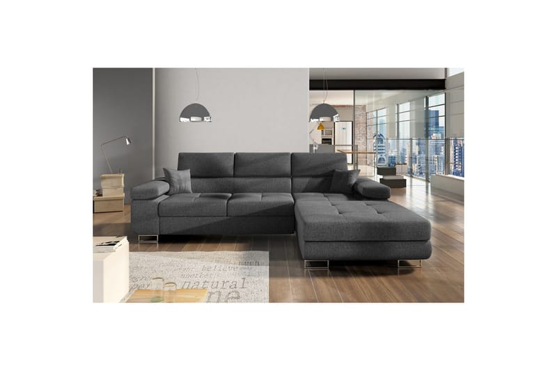 Sektionssoffa Eltap Armando 289x85x203 cm - Inari 96, Mörkgrå, Höger - Möbler - Vardagsrum - Soffor - Divansoffa & schäslong