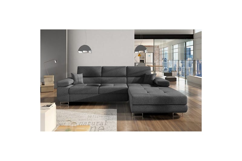 Sektionssoffa Eltap Armando 289x85x203 cm - Inari 96, Mörkgrå, Höger - Möbler - Vardagsrum - Soffor - Divansoffa & schäslong
