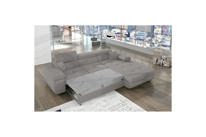 Sektionssoffa Eltap Armando 289x85x203 cm - Jarell 03, Ljusgrå, Höger - Möbler - Vardagsrum - Soffor - Divansoffa & schäslong