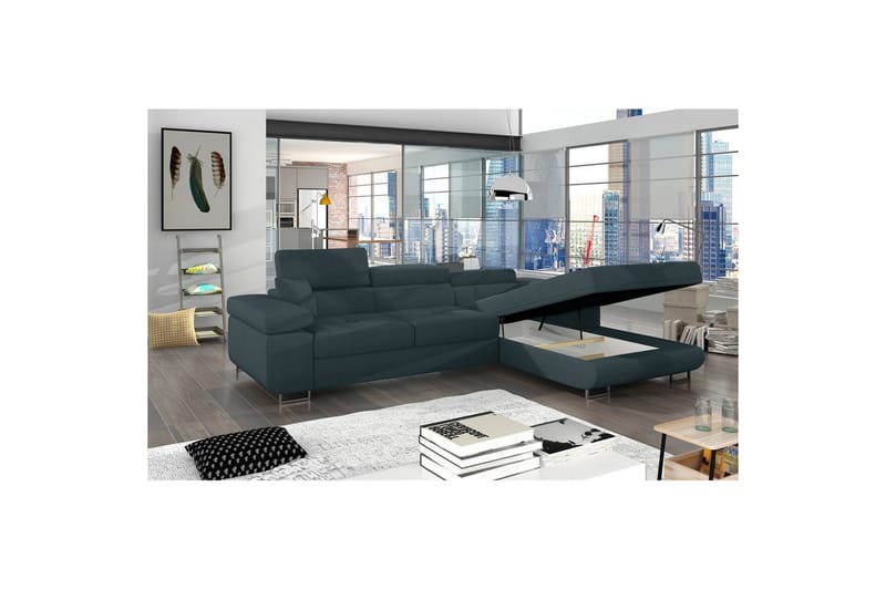 Sektionssoffa Eltap Armando 289x85x203 cm - Jarell 38, Blå, Höger - Möbler - Vardagsrum - Soffor - Divansoffa & schäslong