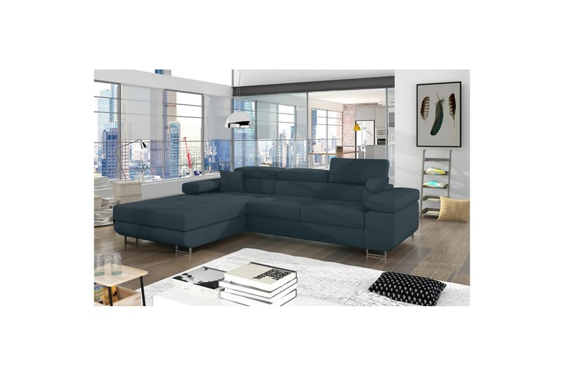 Sektionssoffa Eltap Armando 289x85x203 cm - Jarell 38, Blå, Vänster - Möbler - Vardagsrum - Soffor - Divansoffa & schäslong