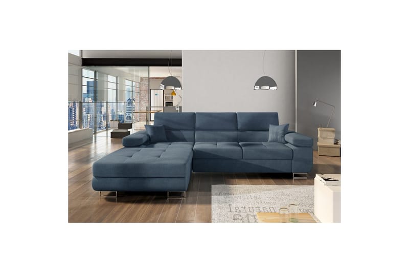 Sektionssoffa Eltap Armando 289x85x203 cm - Omega 86, Blå, Vänster - Möbler - Vardagsrum - Soffor - Divansoffa & schäslong