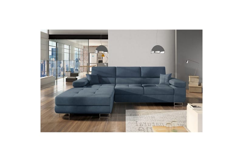 Sektionssoffa Eltap Armando 289x85x203 cm - Omega 86, Blå, Vänster - Möbler - Vardagsrum - Soffor - Divansoffa & schäslong