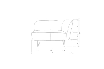 Serra Loungefåtölj - Grön - Möbler - Vardagsrum - Soffor - 2-sits soffor