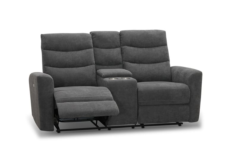 Shano Reclinersoffa 2-sits Elektrisk - Grå - Möbler - Vardagsrum - Soffor - Reclinersoffor & Biosoffor