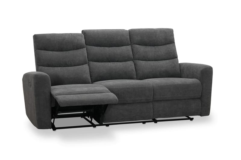 Shano Reclinersoffa 3-sits Manuell - Grå - Möbler - Vardagsrum - Soffor - Reclinersoffor & Biosoffor