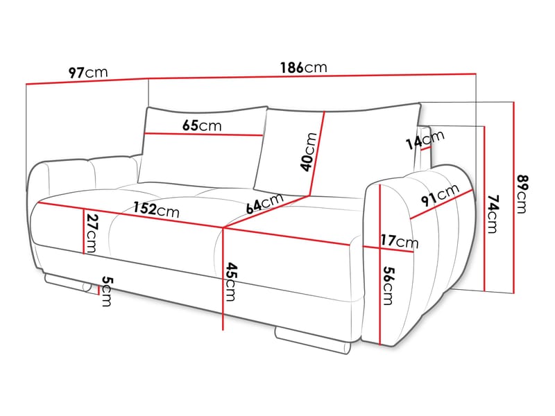 Simerly 2-sits Soffa - grå - Möbler - Vardagsrum - Soffor - 2-sits soffor