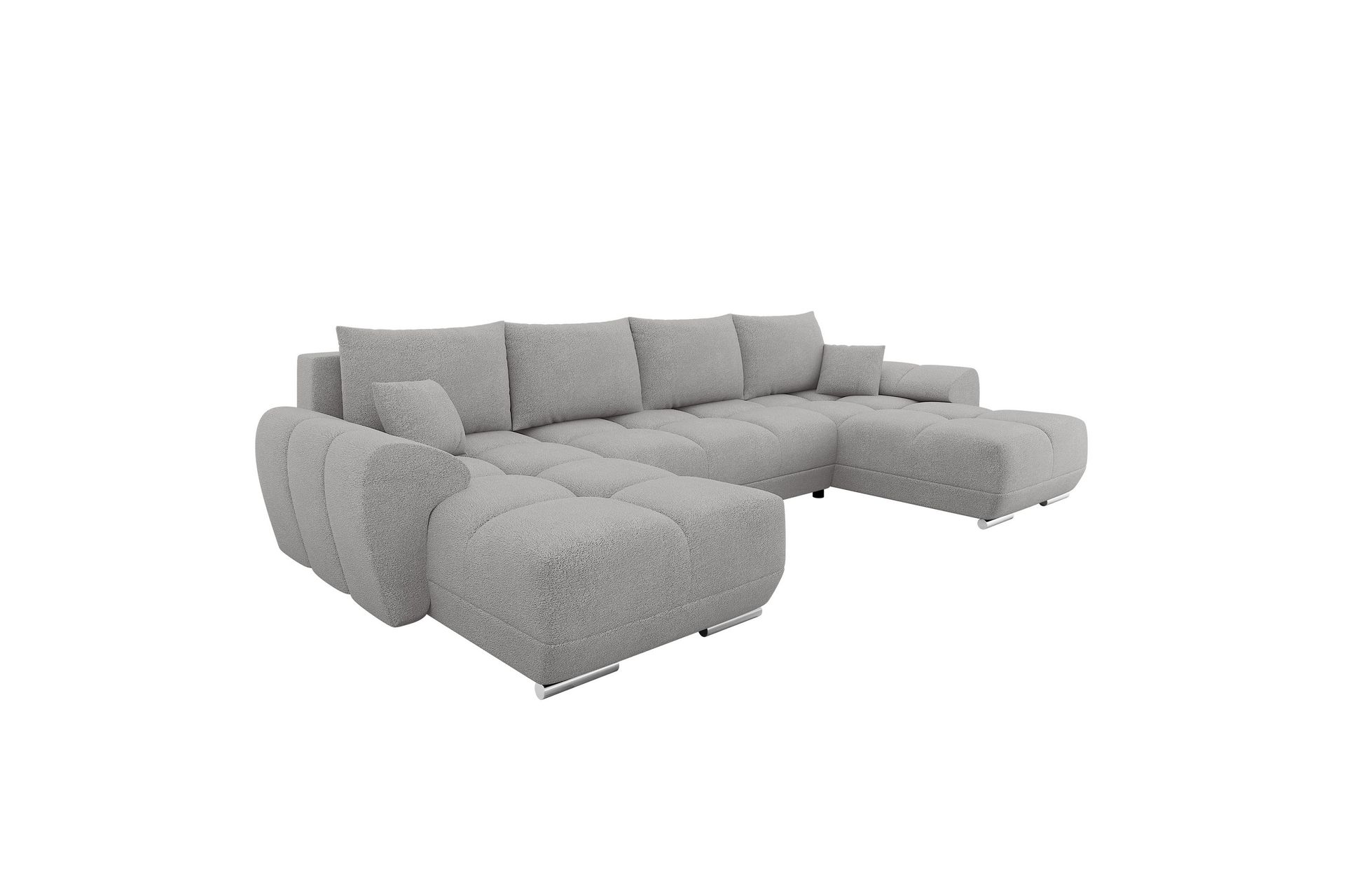 Simerly Bäddsoffa Dubbeldivan 4-sits - Grå - Möbler - Vardagsrum - Bäddsoffor - U bäddsoffa