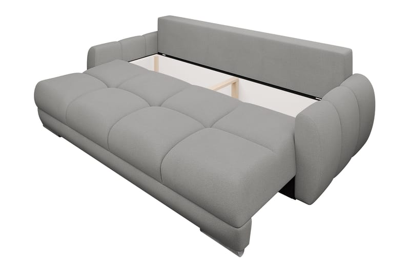 Simerly Soffa 3-sits i Plysch - Beige - Möbler - Vardagsrum - Soffor - 3-sits soffor