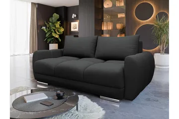 Simerly Soffa 3-sits - Svart - Möbler - Vardagsrum - Soffor - 3-sits soffor