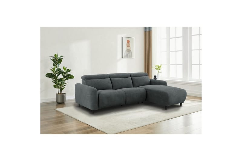 Skaane Reclinersoffa 3-sits - Grå - Möbler - Vardagsrum - Soffor - Reclinersoffor & Biosoffor