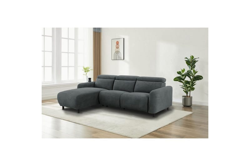 Skaane Reclinersoffa 3-sits - Grå - Möbler - Vardagsrum - Soffor - Reclinersoffor & Biosoffor