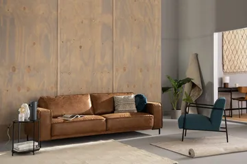 Akron 3-sits Soffa Bondedläder - Brun - Möbler - Vardagsrum - Soffor - 3-sits soffor