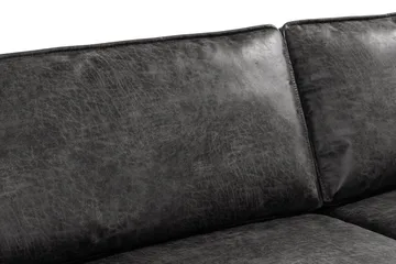 Akron 3-sits Soffa Bondedläder - Mörkgrå - Möbler - Vardagsrum - Soffor - Skinnsoffor