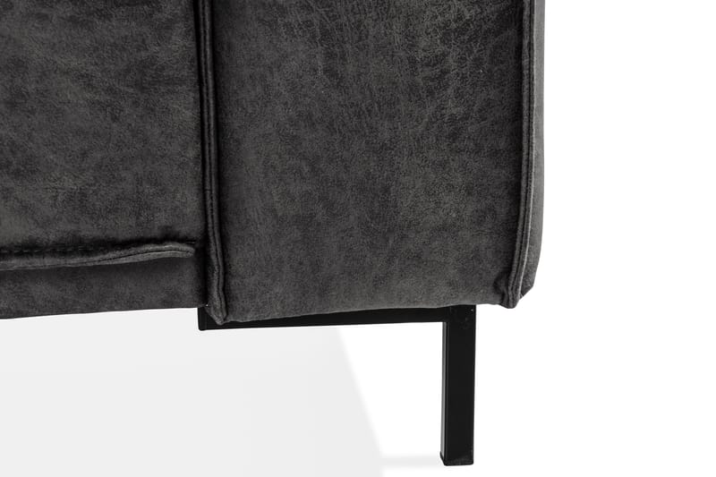 Akron 3-sits Soffa Bondedläder - Mörkgrå - Möbler - Vardagsrum - Soffor - Skinnsoffor