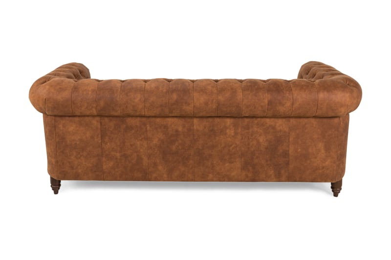 CHESTERFIELD LUX 3-sits Soffa Cognac - Skinnsoffor - 3-sits soffor - chesterfield soffor