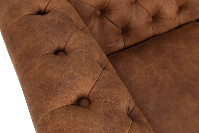 CHESTERFIELD LUX 3-sits Soffa Cognac - Skinnsoffor - 3-sits soffor - chesterfield soffor