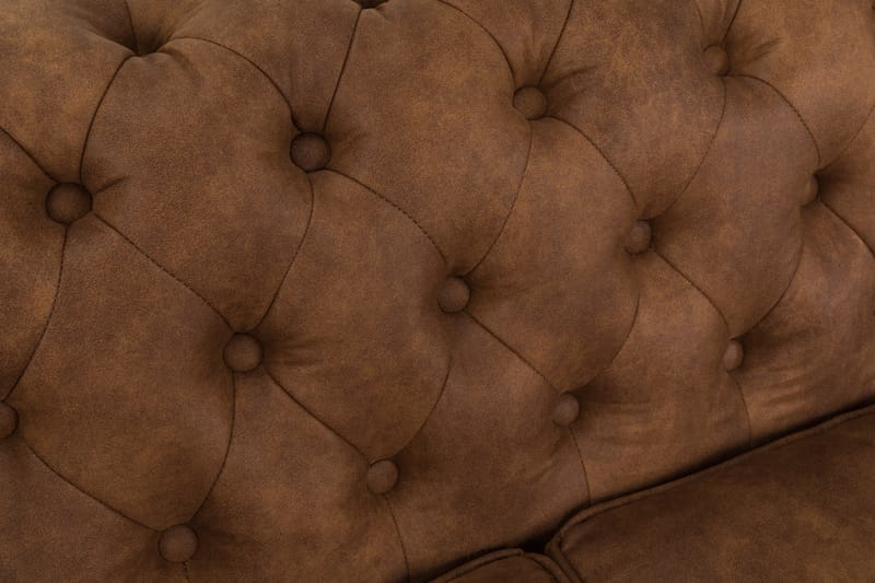 CHESTERFIELD LUX 3-sits Soffa Cognac - Skinnsoffor - 3-sits soffor - chesterfield soffor