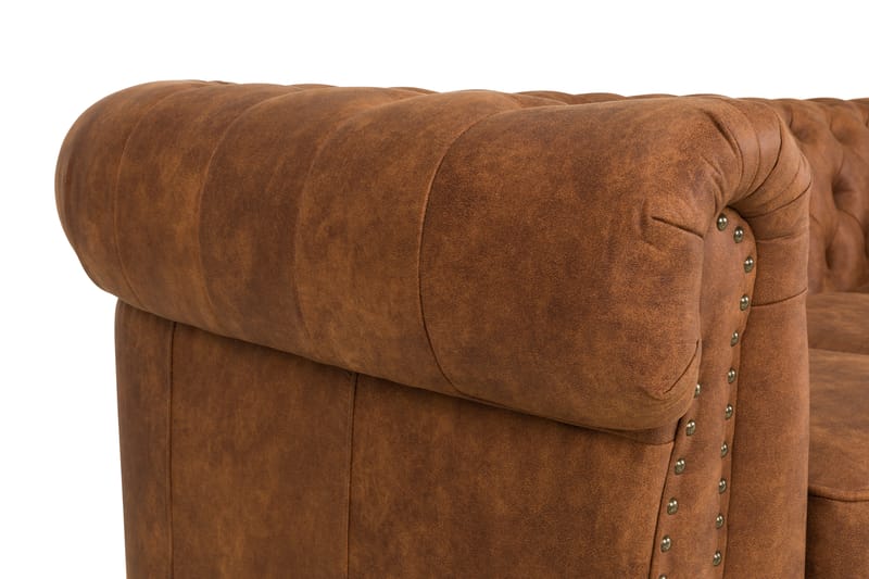 CHESTERFIELD LUX 3-sits Soffa Cognac - Skinnsoffor - 3-sits soffor - chesterfield soffor