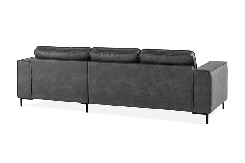 EMRIK 2-sits Soffa med Divan Höger Bonded Leather - Möbler - Vardagsrum - Soffor - Skinnsoffor